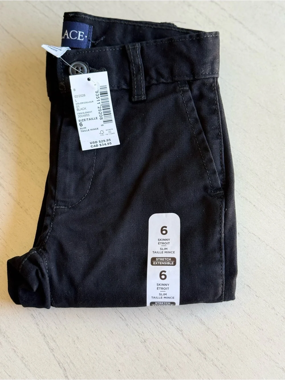 The Children's Place Black Kids Pants